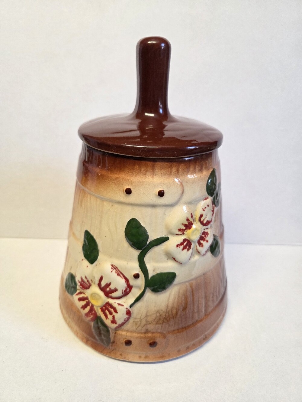 Vintage American Bisque Co. Butter Churn Cookie Jar (AS IS)